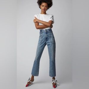 Citizens Of Humanity Premium Vintage Kamila Patch Pocket Flare Jeans Size 24 EUC